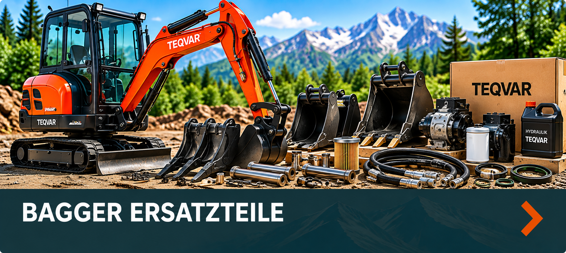Bagger Ersatzteile Bagger Ersatzteile für den TEQVAR Praxiseinsatz