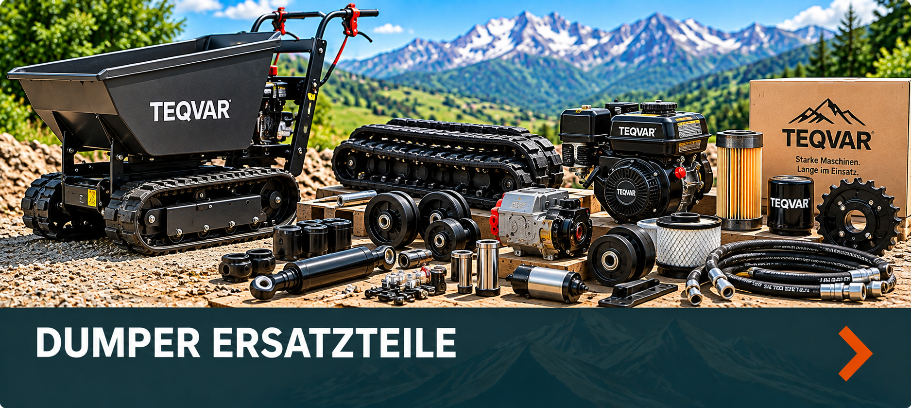 Dumper Ersatzteile Mini Dumper Ersatzteile für den TEQVAR Praxiseinsatz