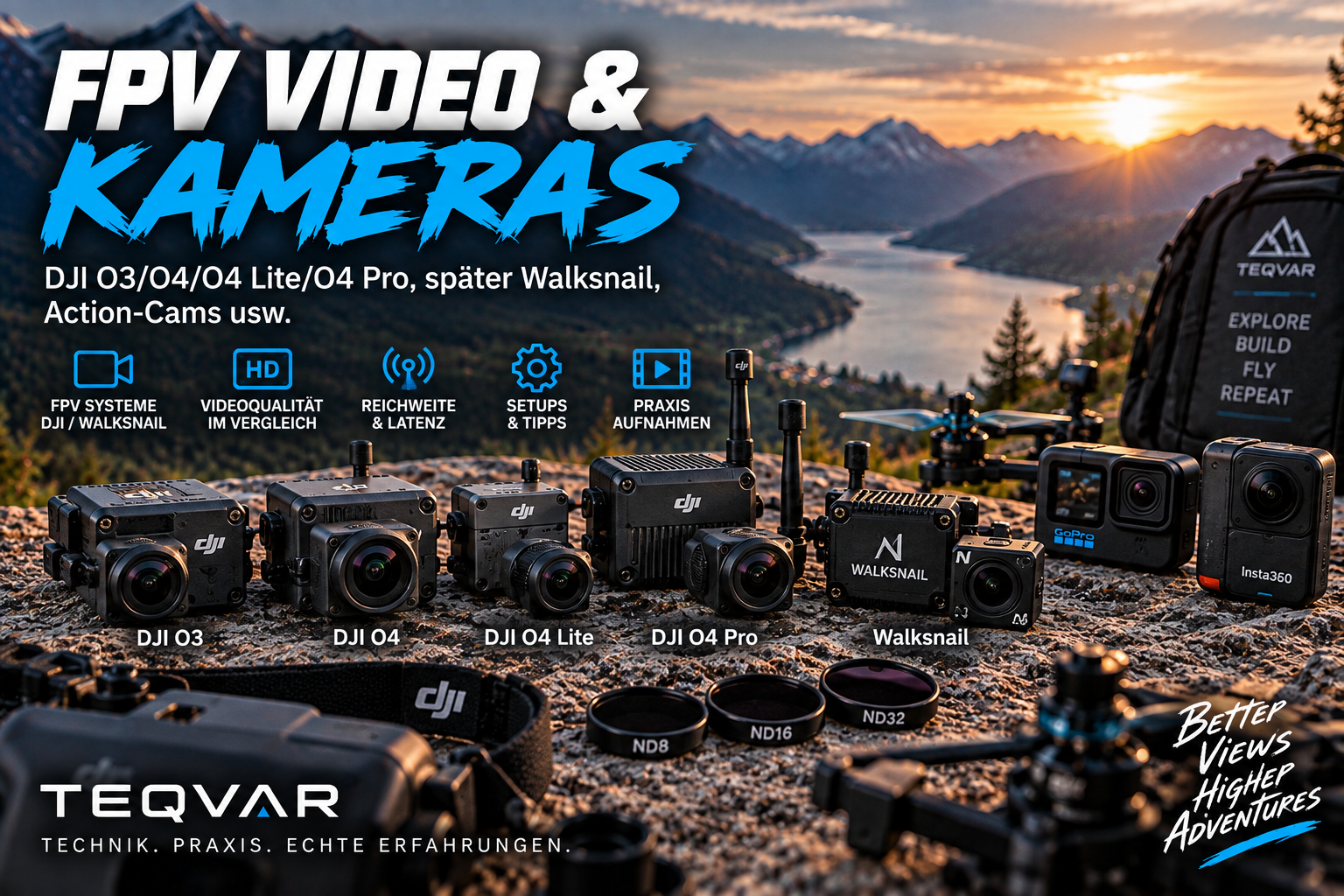 FPV-Kameras und Videosysteme im Praxistest – DJI O4, O3, Kameras und Bildqualität
