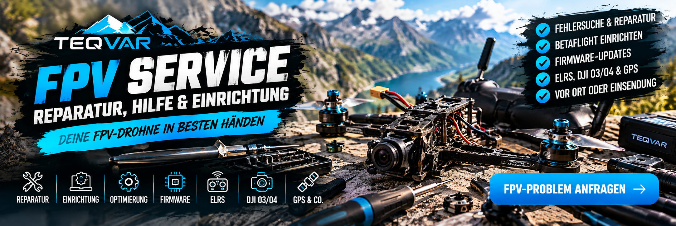 FPV Reparatur und Hilfe Schweiz – TEQVAR Service für FPV-Drohnen